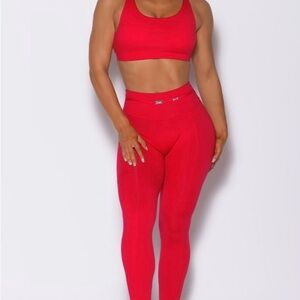 COPY - Red Sports Bra and Leggings Set